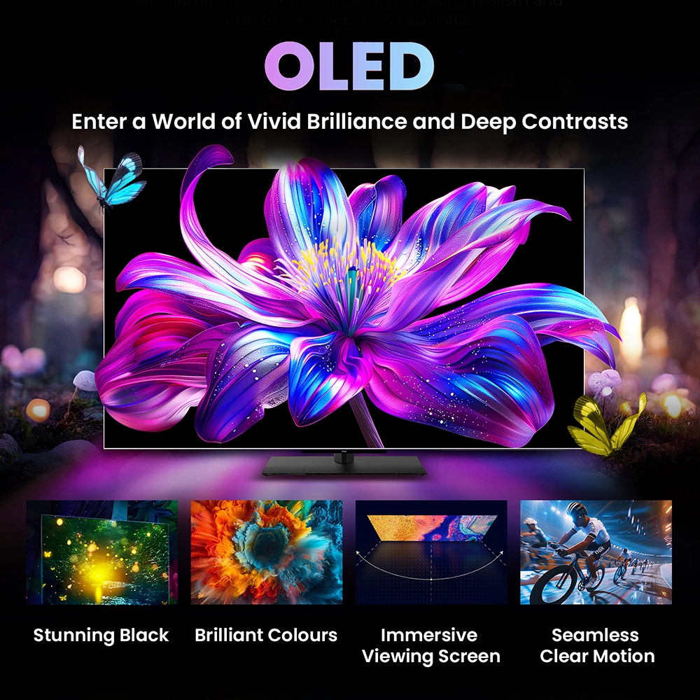 Haier OLED 194cm (77) With Dolby Vision IQ, HDR10+ , Dolby Atmos, AMD Freesync Prem- H77C90UEX
